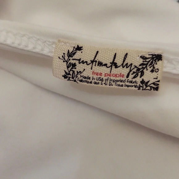 Free People Truth Or Square Bodysuit White Basic - Picture 4 of 5